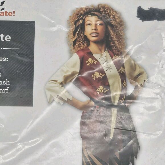 Girl Pirate Halloween Costume Size Small (6/6x) 4-Piece Set Way to Celebrate New - Picture 2 of 11